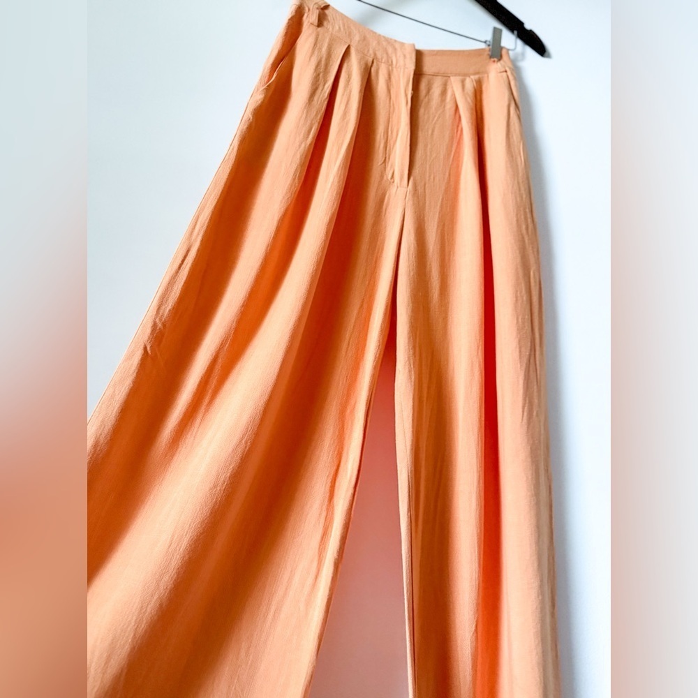 NWT Petal + Pup Fore Linen Blend Felix Wide Leg Pants - Picture 4 of 8